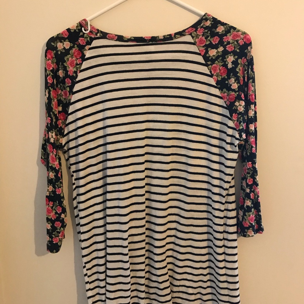 Lovely Souls Floral Baseball Tee